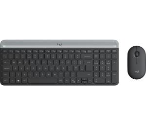 Slim Wireless Keyboard And Mouse Combo Mk470 - Graphite - Qwertz Esp