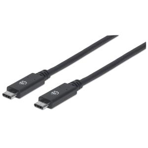 USB 3.1 Cable Gen 2, Type-C Male to Type-C Male, 10 Gbps, 5 A, 1m Black