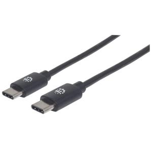 USB C Device Cable USB 2.0, Type-C Male to Type-C Male, 480 Mbps, 1m Black