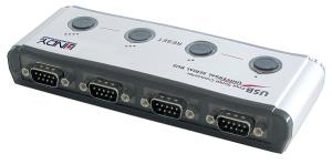 USB To Serial Converter 4 Port  (9 Way Rs-232)