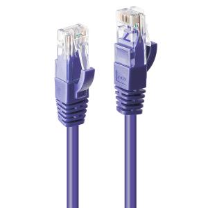 Network Patch Cable - CAT6 - U/ftp - Snagless - Gigabit Purple - 50cm